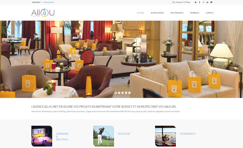 Capture du site All4U