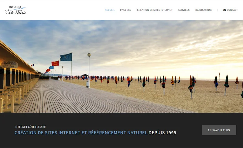 Capture du site Internet Côte Fleurie