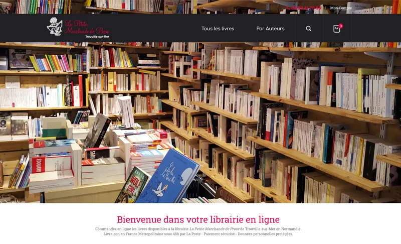Capture du site La Petite Marchande de Prose